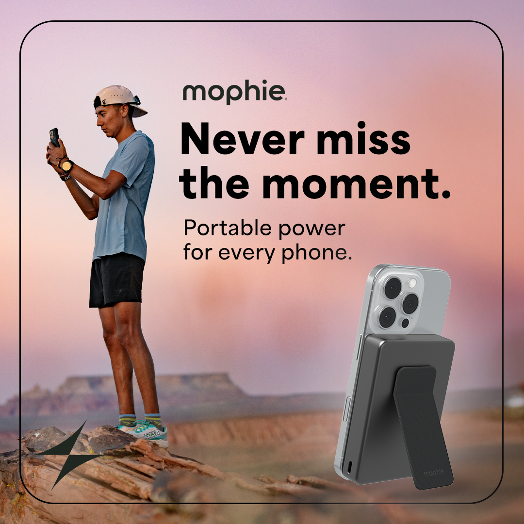 mophie Never Miss the Moment square campaign artwork