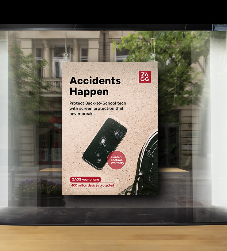 ZAGG Back to School campaign artwork